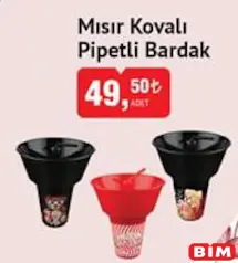 MISIR KOVALI PİPETLİ BARDAK